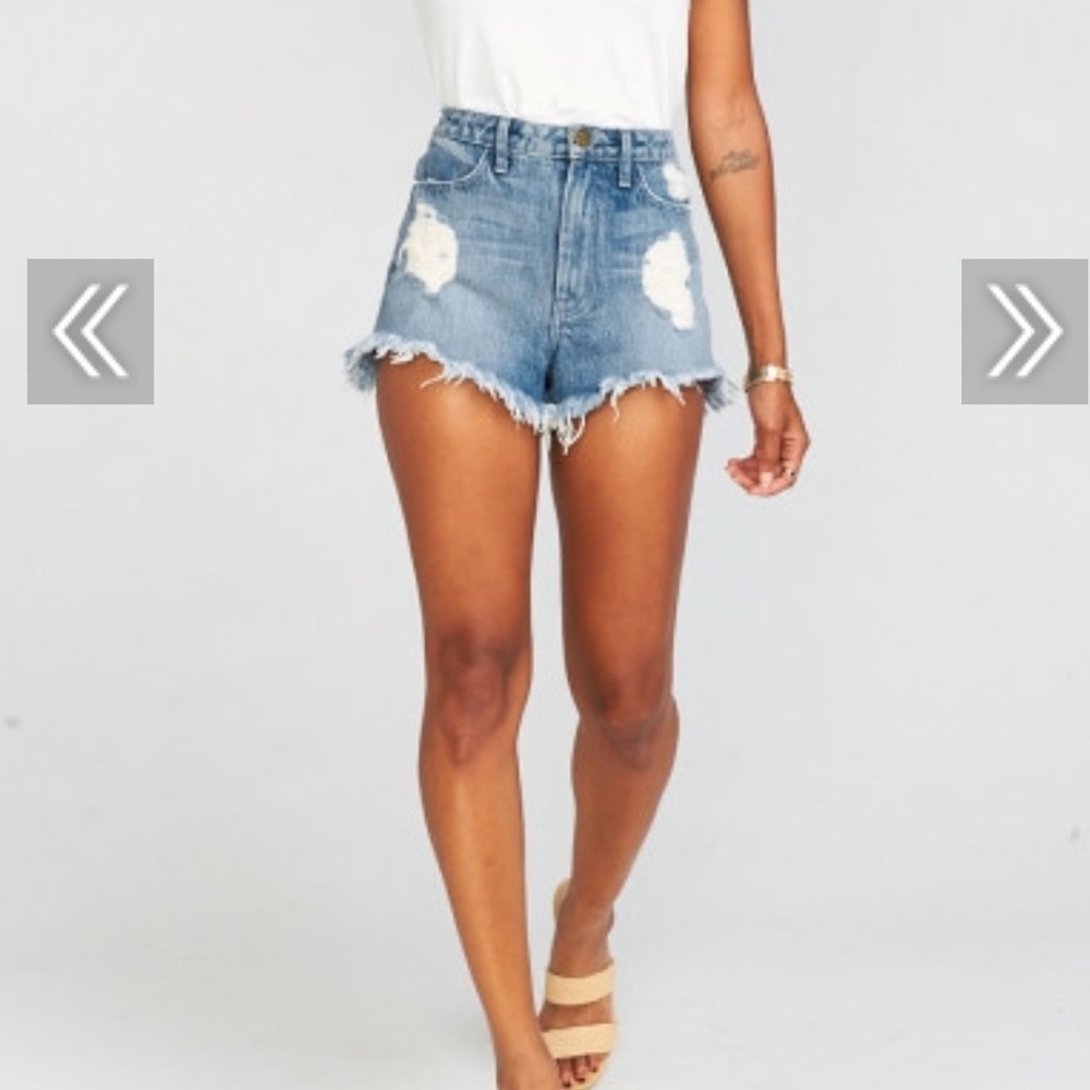 SHOW ME YOUR MUMU denim shorts NWOT
